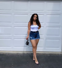 Load image into Gallery viewer, Dark Stone Denim Shorts
